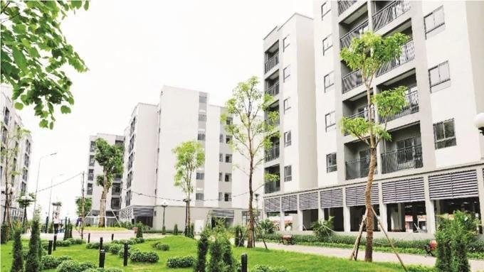 位于河内青蓝新都市的绿色社会住房一隅。（图：碧娟）