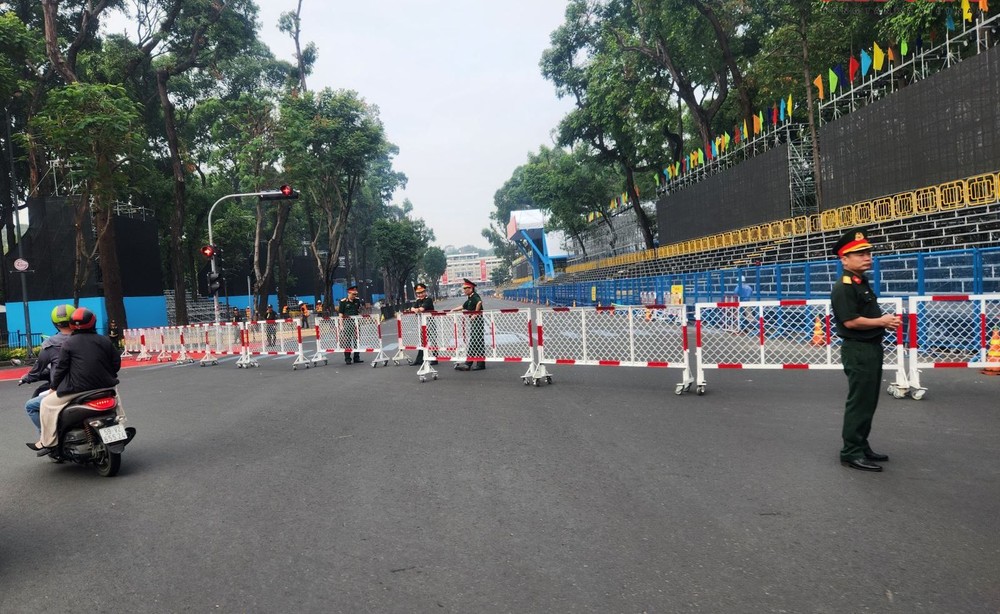 限制车辆流通的黎笋街。（图：越通社）