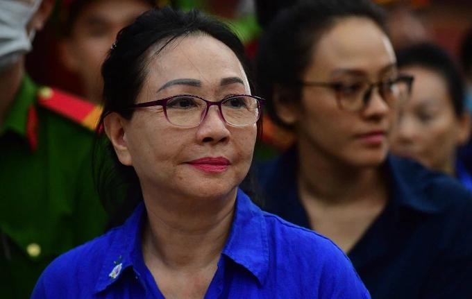 庭审上的被告张美兰。（图：青松）