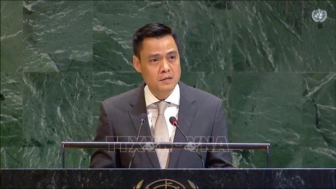 越南常驻联合国代表团团长、特命全权大使邓黄江。（图：越通社）