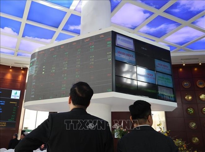 胡志明市证券交易所。（图：越通社）