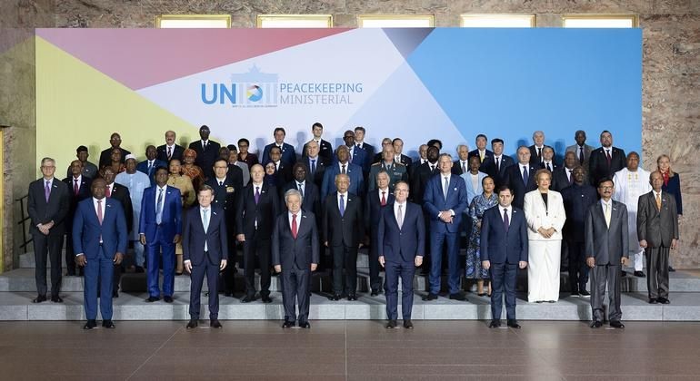 各国领导人在柏林部长级会议合影。（图：联合国）