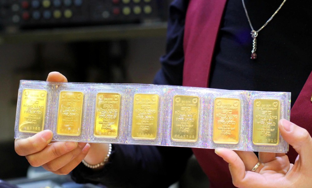 图为SJC金片。（图：玉胜）