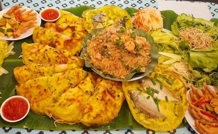 美味的越南煎饼。（图：安怡）