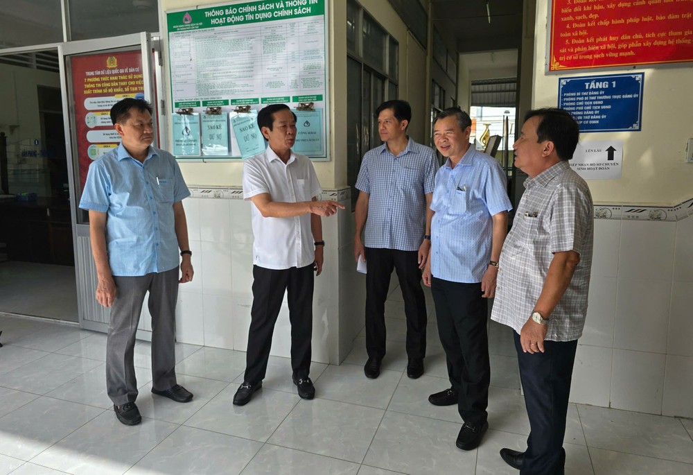 6月8日上午，芹苴市领导亲往视察一乡坊办公室。