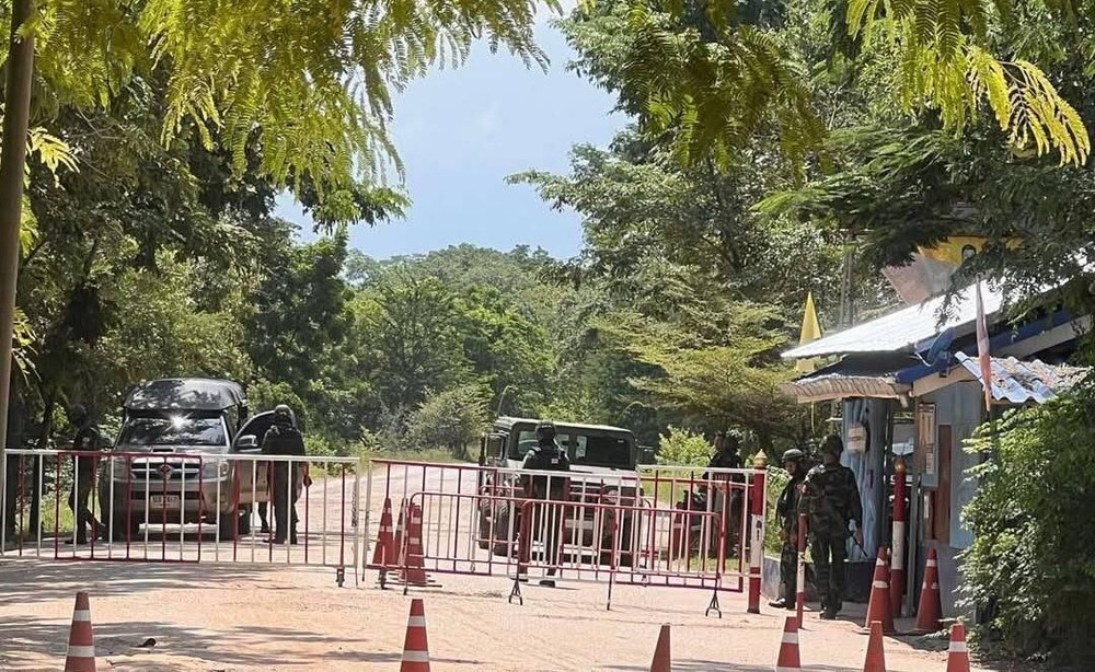 泰国日前关闭两个泰柬边境检查站。（图：互联网）