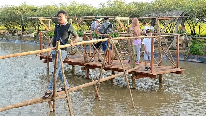 农村地区各旅游景点备受游客欢迎。（图：越通社）