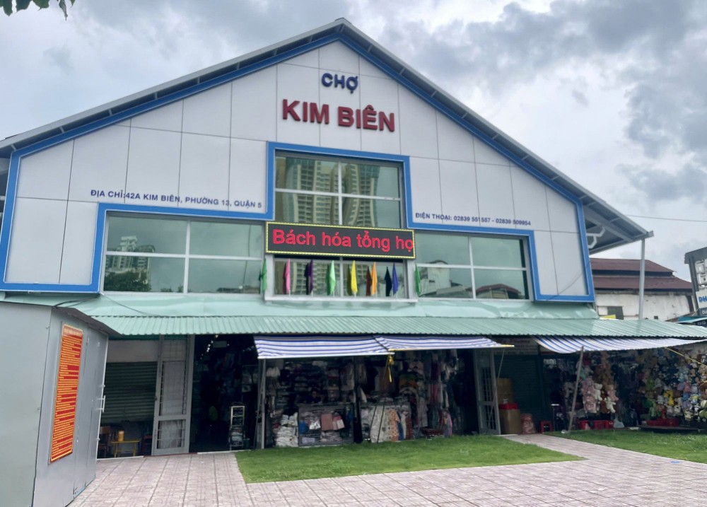 金边市场一隅。