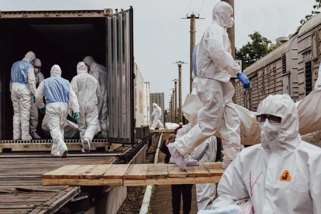 乌克兰战俘待遇协调总部当地时间15日宣布，1200具包括军事人员在内的遇难者遗体被送回乌克兰。