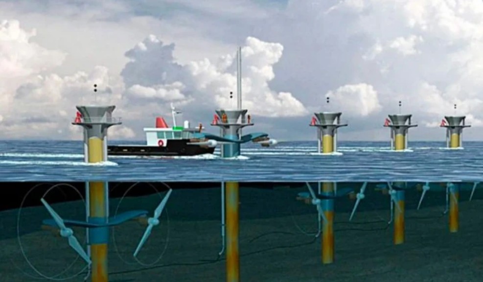 印尼首个潮流能发电站项目啟动。（图：互联网）