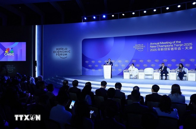 范明政总理发表讲话。（图：越通社）