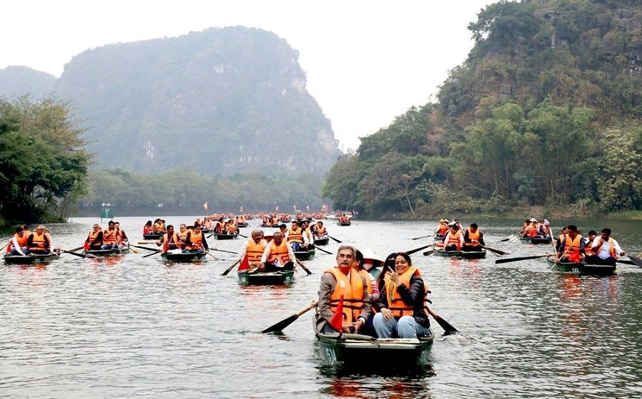 赴越的国际游客数量持续增加。（图：互联网）