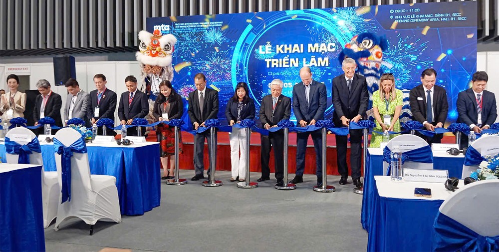 2025年越南MTA-第21届精密机械与制造生产国际展开幕仪式。（图：MTA）