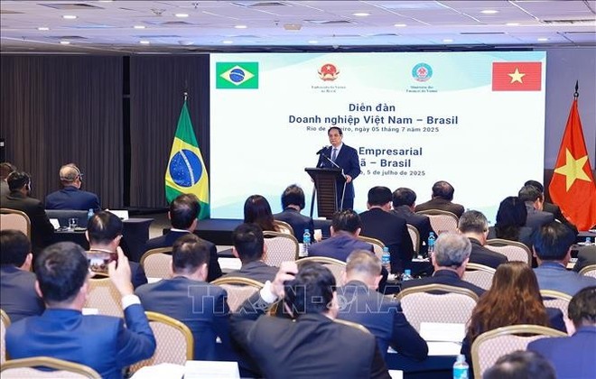 范明政总理在座谈会上发表讲话。（图：越通社）