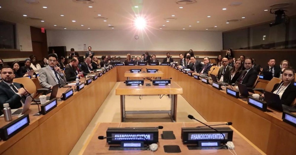 出席《河内公约》签约仪式推介活动的代表。（图：越通社）