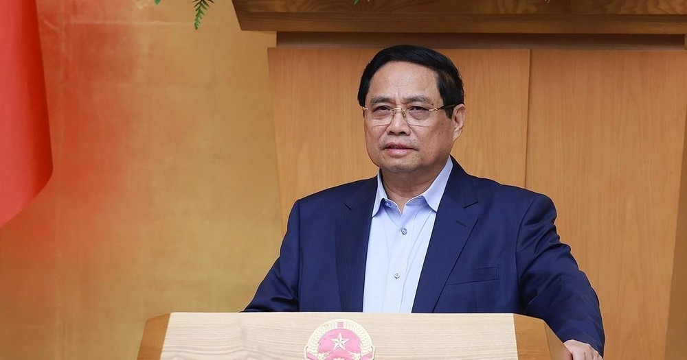 范明政总理主持政府关于越南国际金融中心专题会议。（图：越通社）