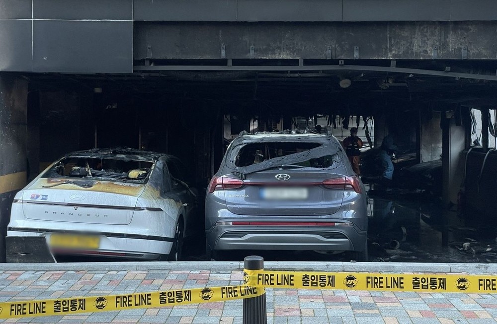 韩国首尔一公寓发生火灾。（图：互联网）