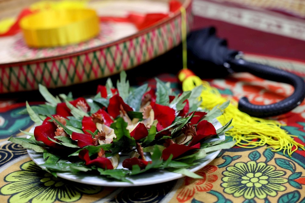 凤翼形槟榔象征官贺人待人接物的情义。图自越通社