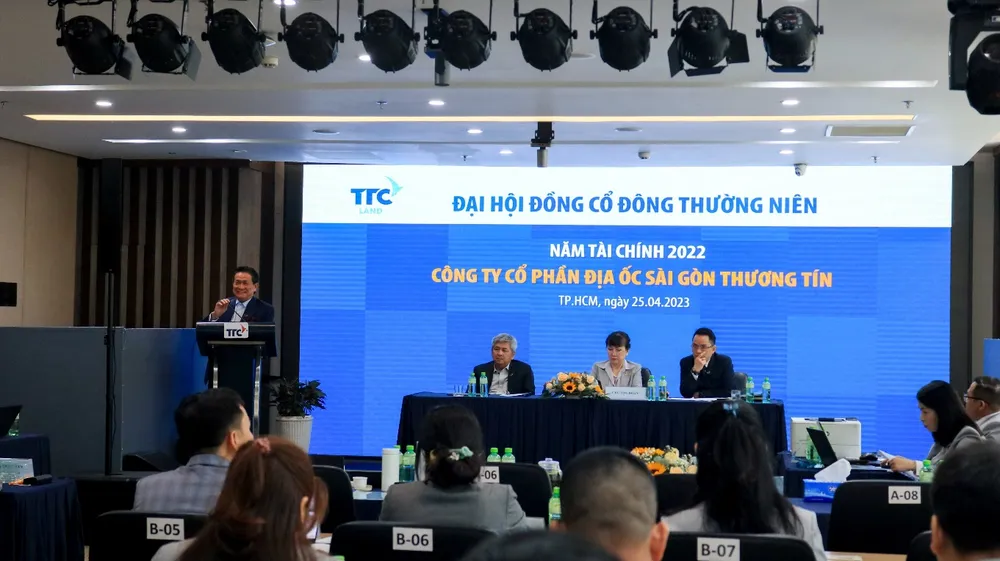 Ông Đặng Văn Thành- Chủ tịch Tập đoàn TTC chia sẻ tại Đại hội