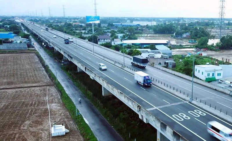 Cao tốc Trung lương - TPHCM có 14km cầu cạn