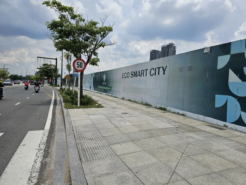 Khu vực triển khai dự án thuộc Khu chức năng 2A Khu đô thị mới Thủ Thiêm. Ảnh: Đỗ Trà Giang