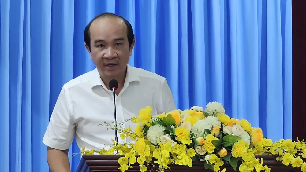 Quyền Trưởng phòng Kinh tế đất (Sở NN-MT TPHCM) Đào Quang Dương báo cáo