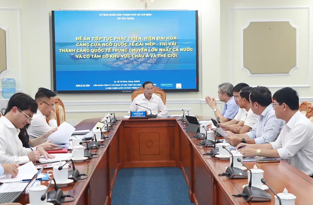 PCT TT Nguyễn Văn Thọ phát biểu tại buổi họp