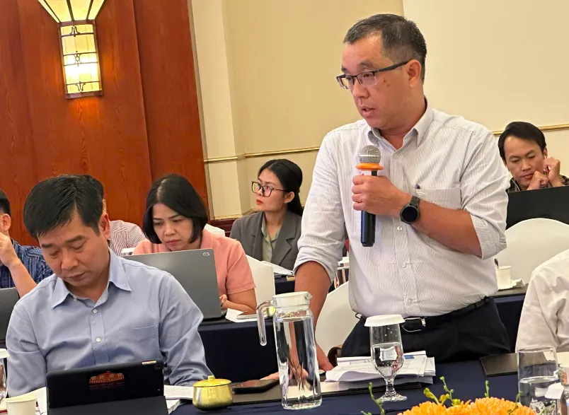 Phó giám đốc Sở Xây dựng TPHCM Huỳnh Thanh Khiết đóng góp ý kiến