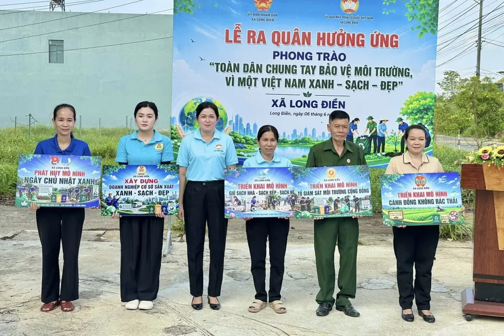 Xã Long Điền ra quân hưởng ứng phong trào
