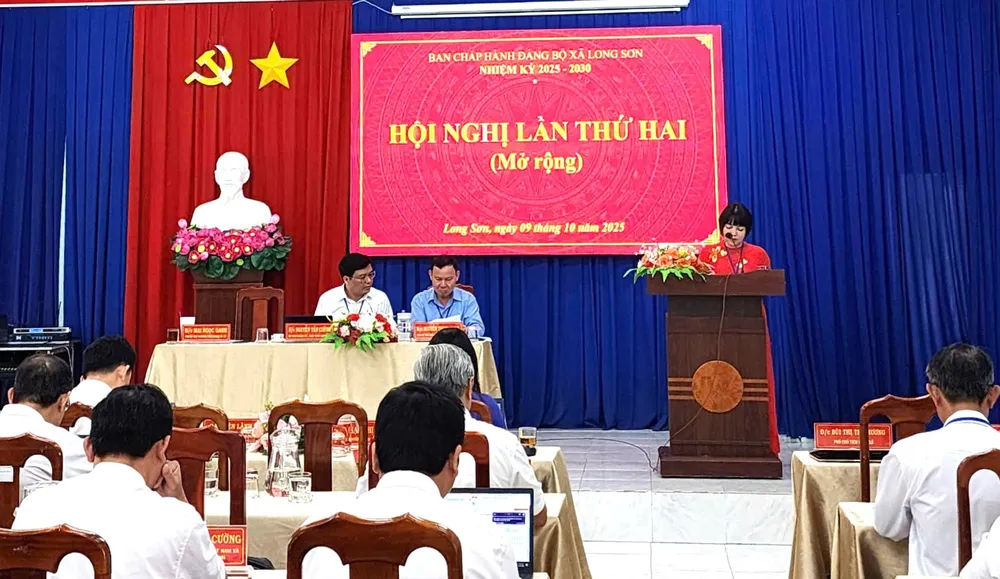 Hội nghị lần thứ 2 của Đảng bộ xã Long Sơn (nhiệm kỳ 2025-2030)