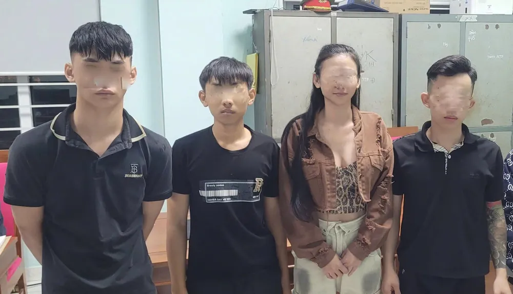 Các đối tượng tại cơ quan điều tra. Ảnh: CACC