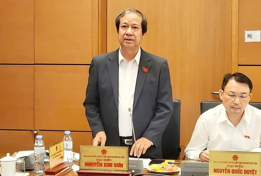 Bộ trưởng Bộ GD-ĐT Nguyễn Kim Sơn. Ảnh: PHAN THẢO