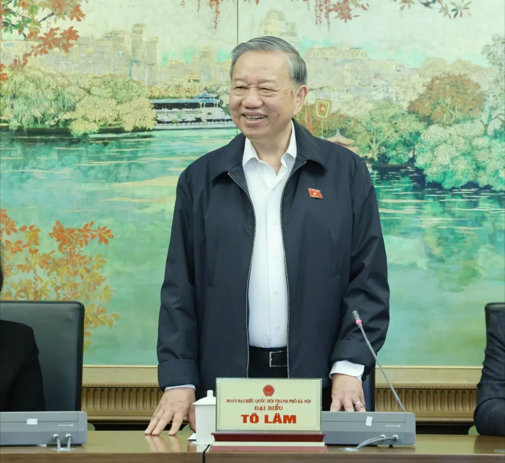 Tổng Bí thư Tô Lâm phát biểu tại phiên thảo luận tổ, sáng 25-11. Ảnh QUANG PHÚC.jpg