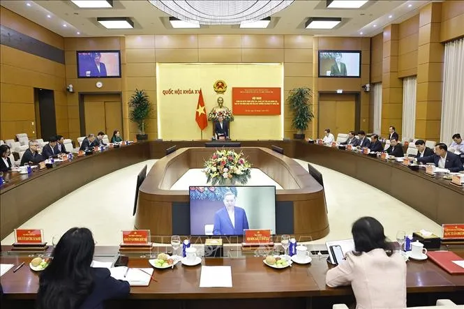 Tổng Bí thư Tô Lâm, Trưởng Đoàn kiểm tra phát biểu ý kiến. Ảnh: TTXVN