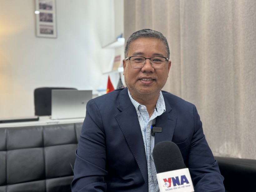 DMV地区企业家与爱国者俱乐部主任阮光青。