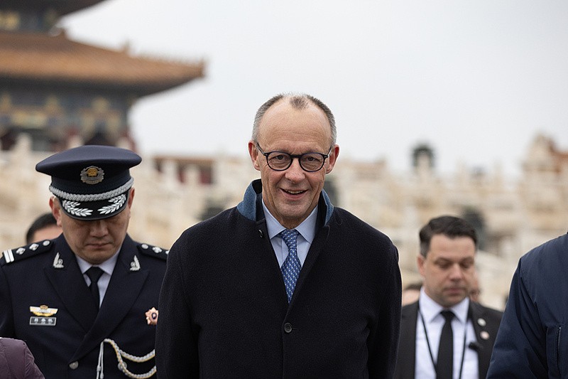 德国总理默茨访问故宫。