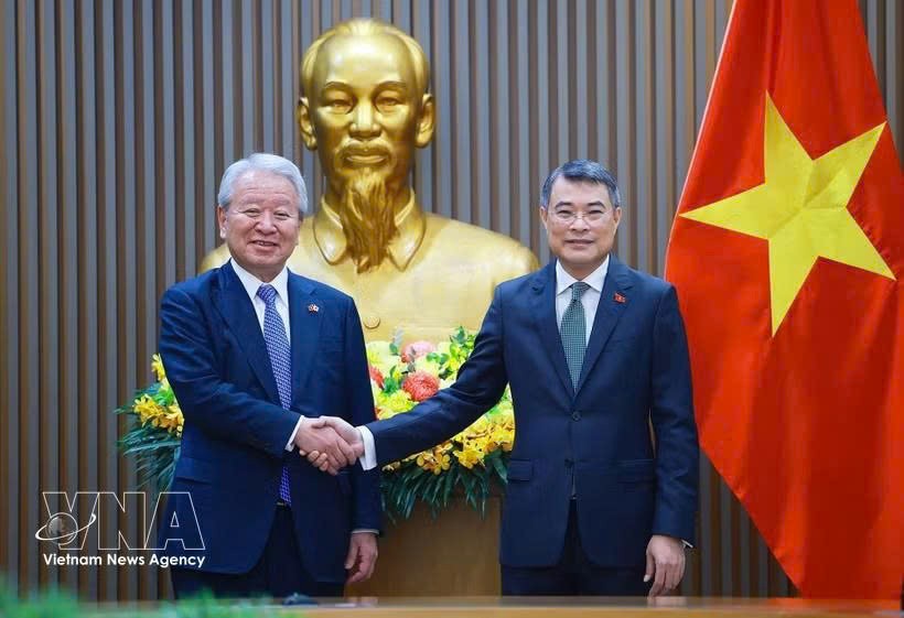 越南政府总理黎明兴会见日本国际协力机构理事长田中明彦。