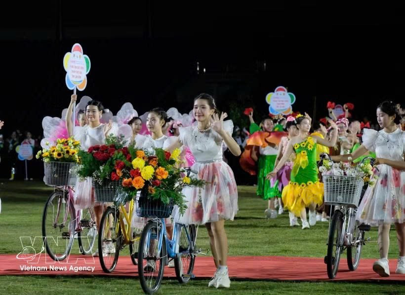 林同省少年儿童参加2026年全国少年儿童节。