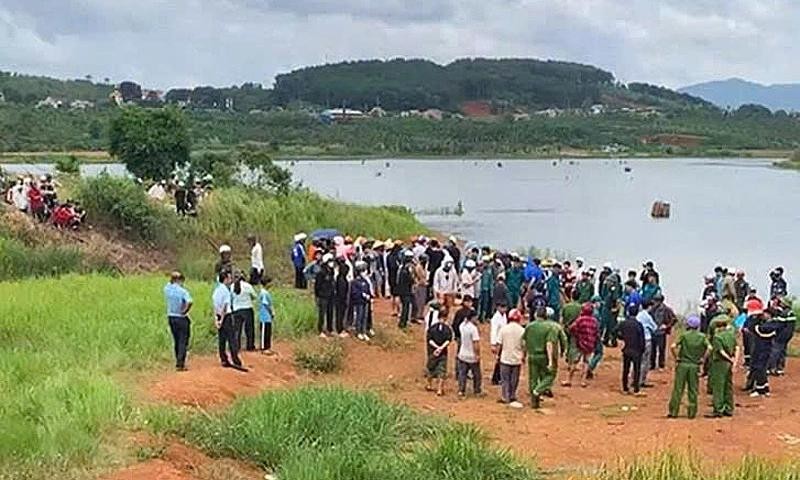 发生导致5名女孩不幸身亡事故的水库现场。图：当地民众提供
