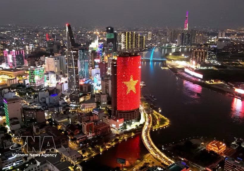 胡志明市中心。图自越通社