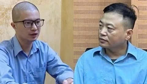 傅德南与阮和平。图自congan.com.vn