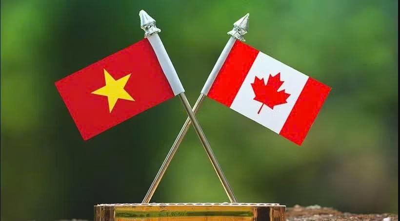 资料图：越南与加拿大国旗。图自互联网。