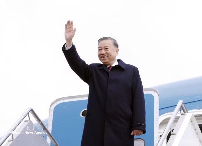 越南党中央总书记、国家主席苏林圆满结束对澳大利亚的国事访问。图自越通社