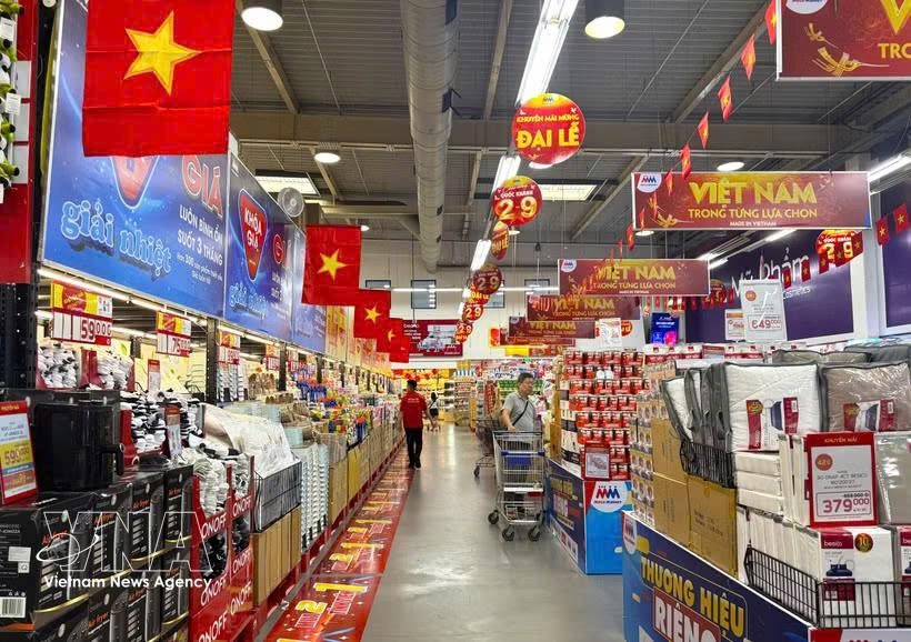 2026年前8个月越南国内消费增长超13% 。图自越通社