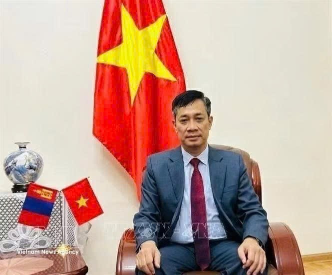 越南驻蒙古国大使阮俊青。图自越通社