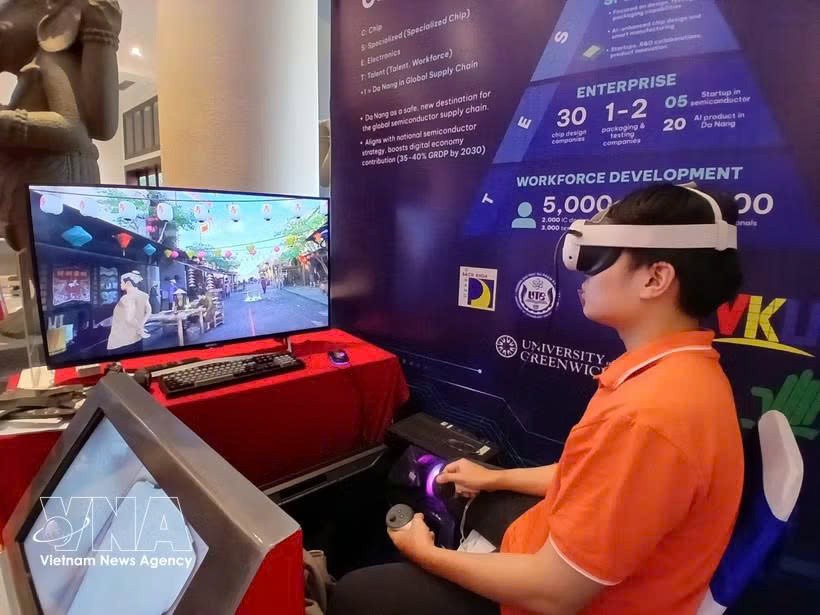 岘港市半导体产业与电子工业、人工智能（AI）及创新生态系统紧密相连。图自越通社