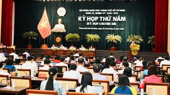 胡志明市人民议会第五次会议。图:越勇