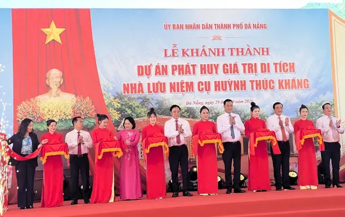 黄叔抗纪念馆遗迹价值发挥项目剪彩落成仪式。图 : 源魁