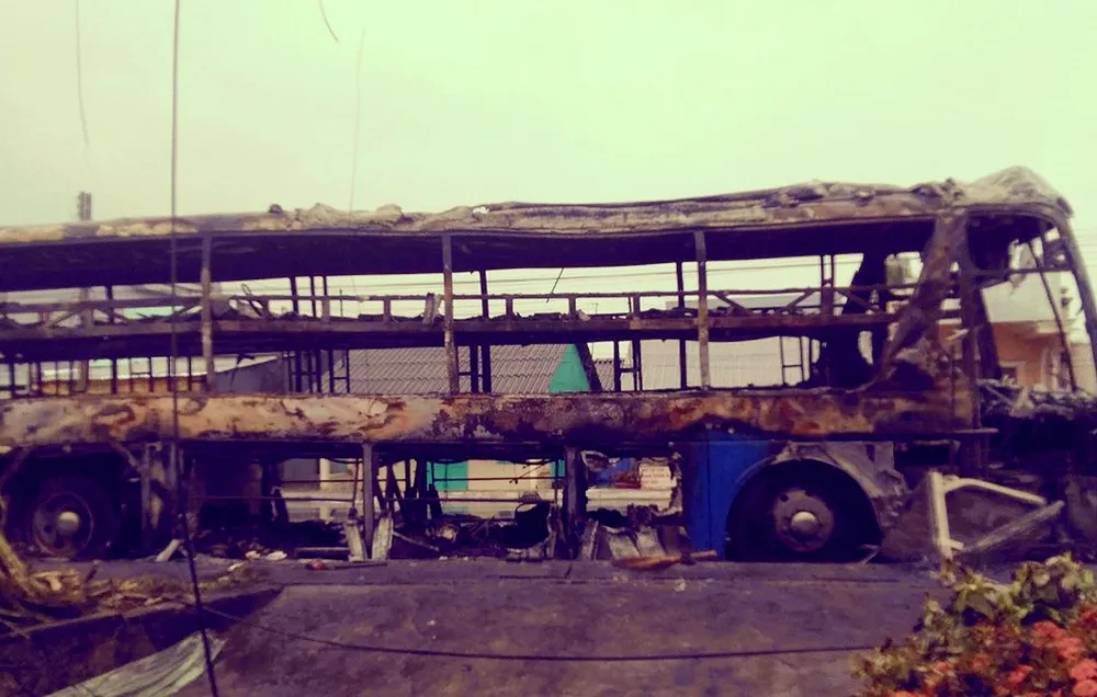 Viện Khoa học hình sự vào cuộc vụ xe khách cháy trơ khung ở Sóc Trăng ảnh 2