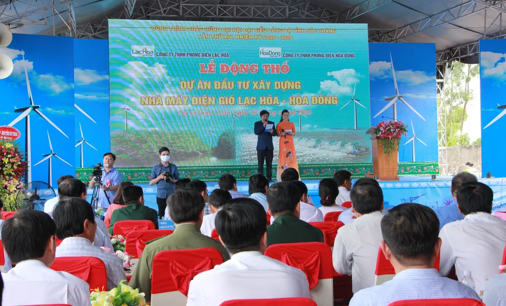 Sóc Trăng khởi công 2 dự án Nhà máy điện gió hơn 2.000 tỷ đồng ảnh 2